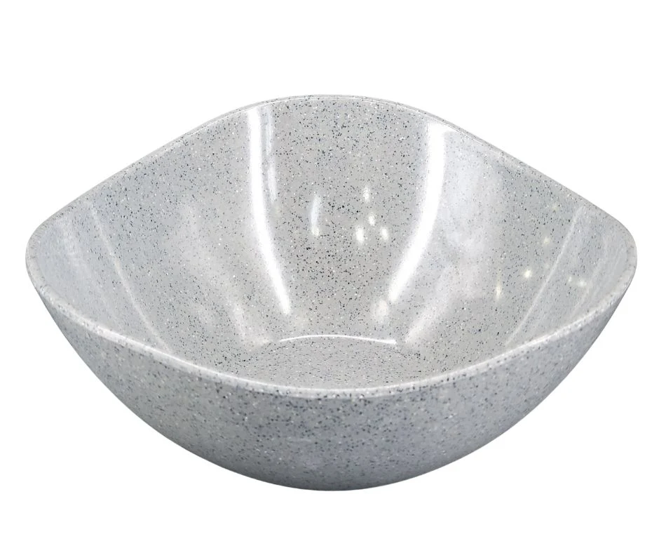 Melamine Salad Bowl - Dark Grey - 9.8"