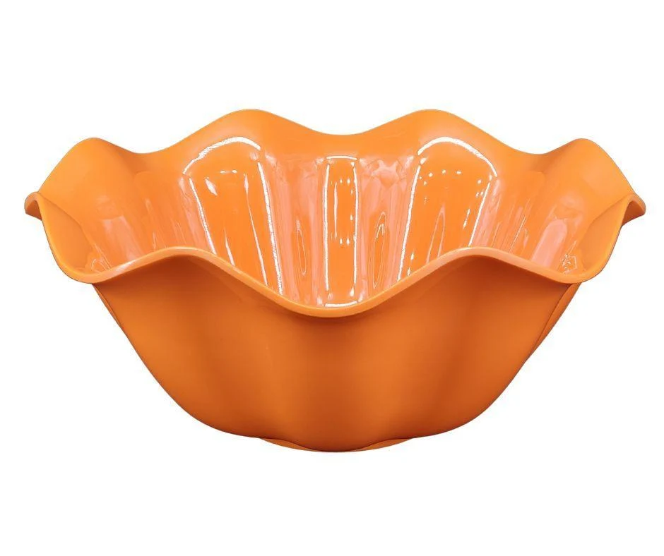 Melamine Flower Bowl - Orange - 13.9"