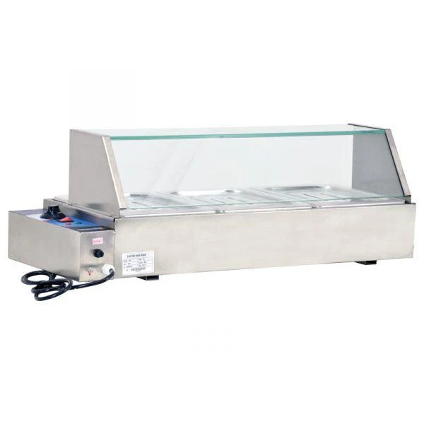 Omcan - 36" Bain Marie Food Warmer (TB-3) - 3 Half Size Pans - 48803