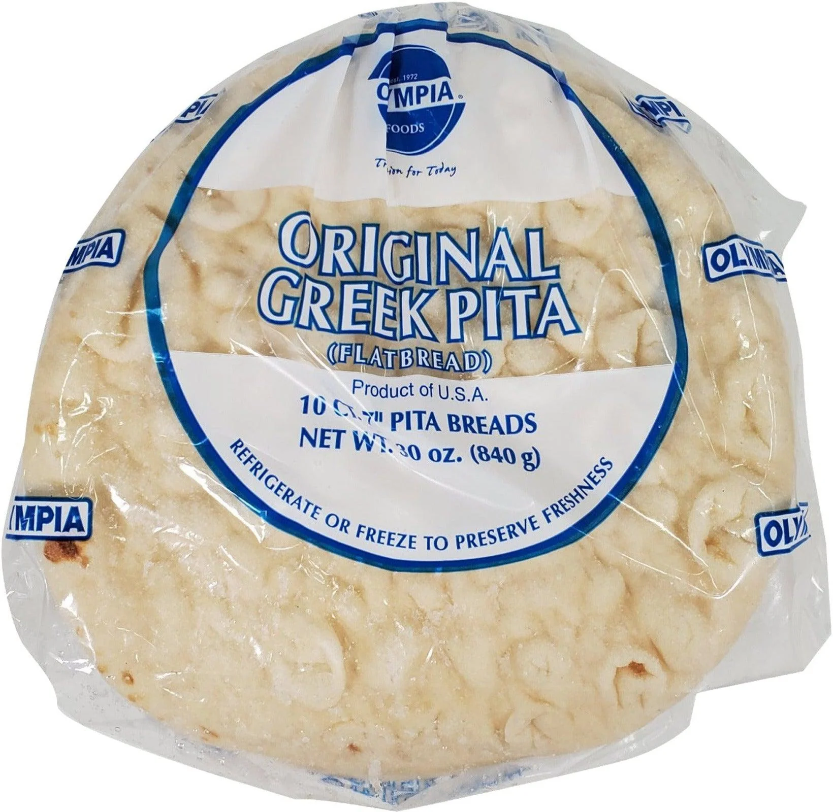BNC - 7" Pita Bread - Greek - White — Case (12 x 10 CT)