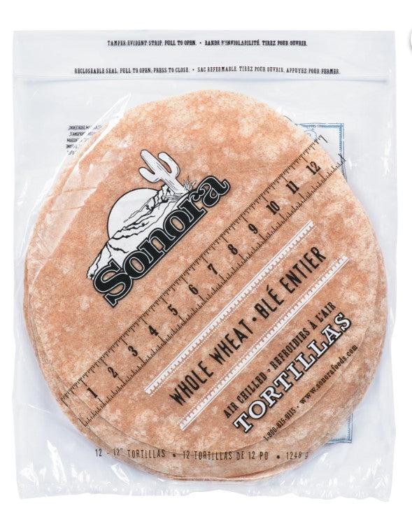 Sonora - Tortilla - Whole Wheat - 12in - 221028 — Case (12 x 12 CT)