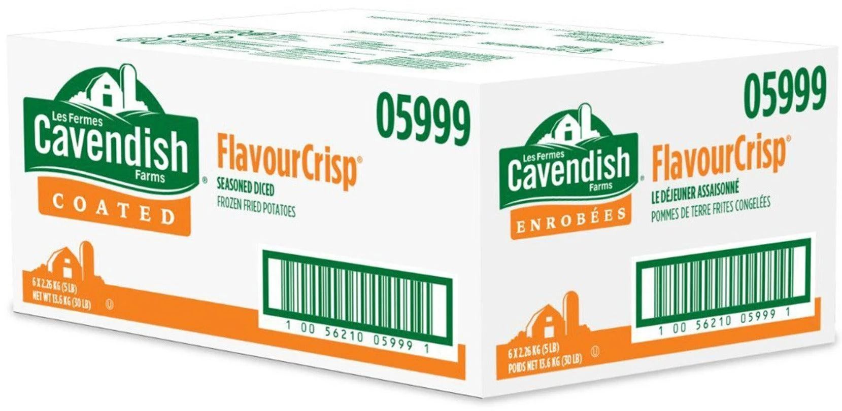 Cavendish - Tuscan Herb Small Diced Potatoes - Skin-On - 05999 — Each (5 LB)