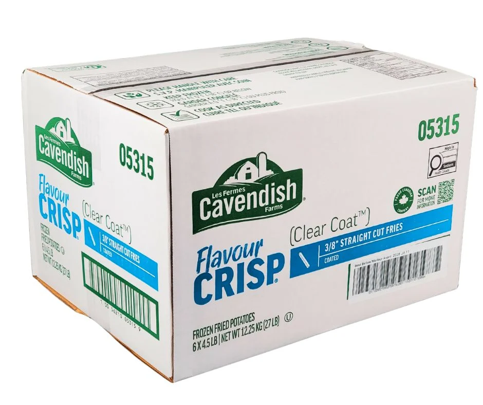 Cavendish - French Fries - Clear Coat - 3/8 - 05315 — Case (6 x 4.5 LB)