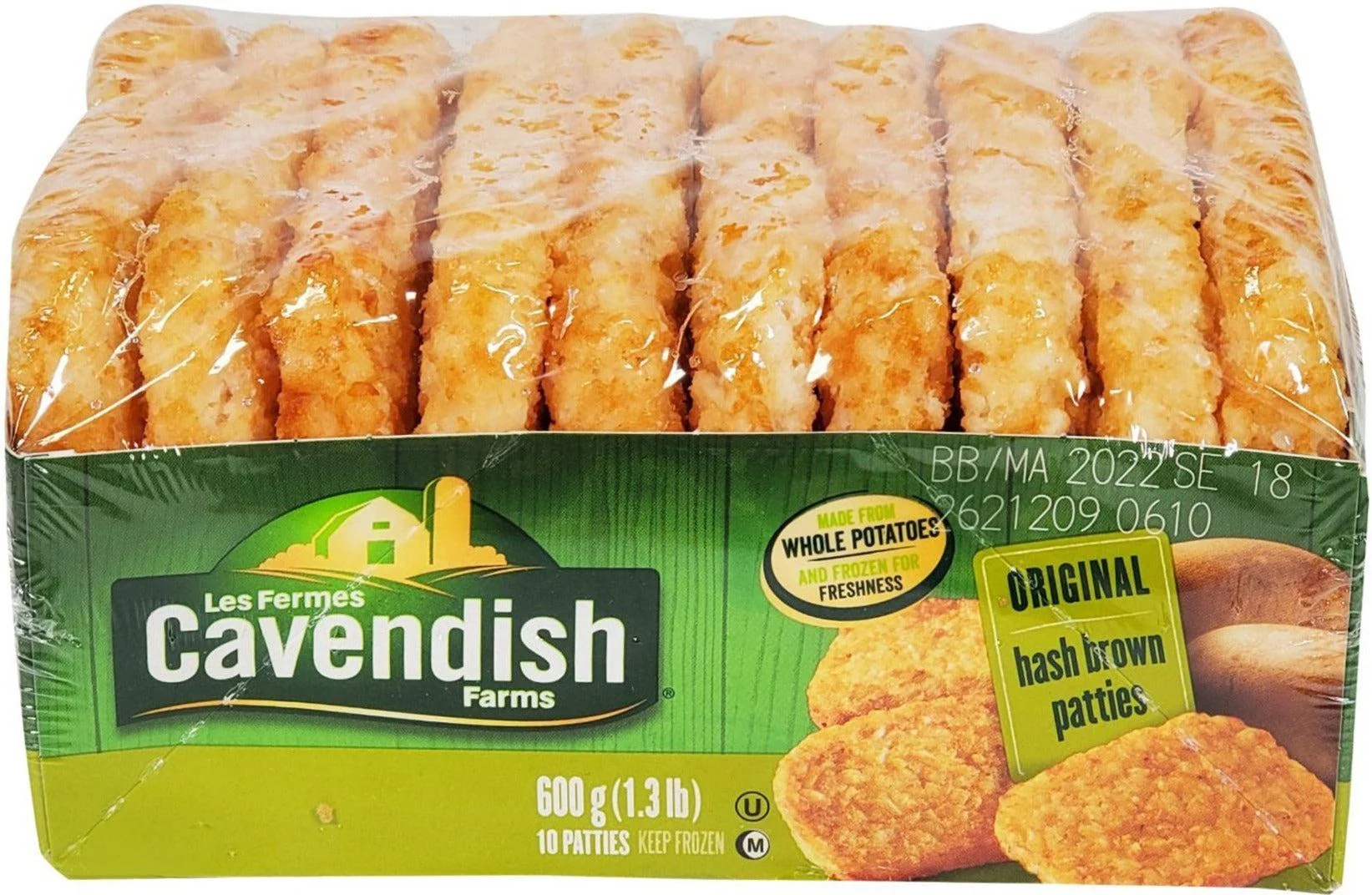 Cavendish - Hash Browns - Potato Patties - Classic — Case (24 x 600 G)