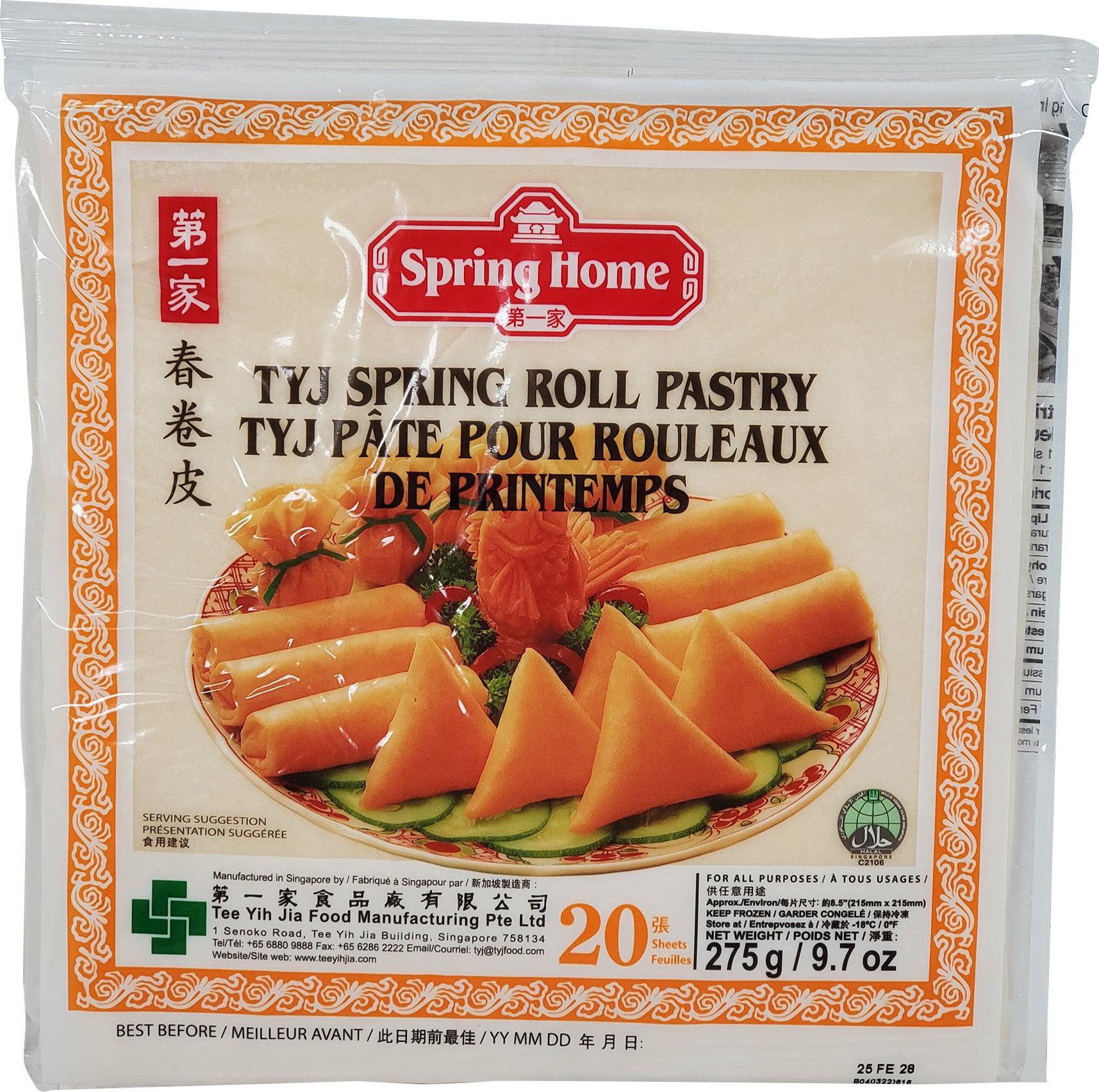 Spring Home - 8.5" Spring Roll Pastry — Case (40 x 20 CT)