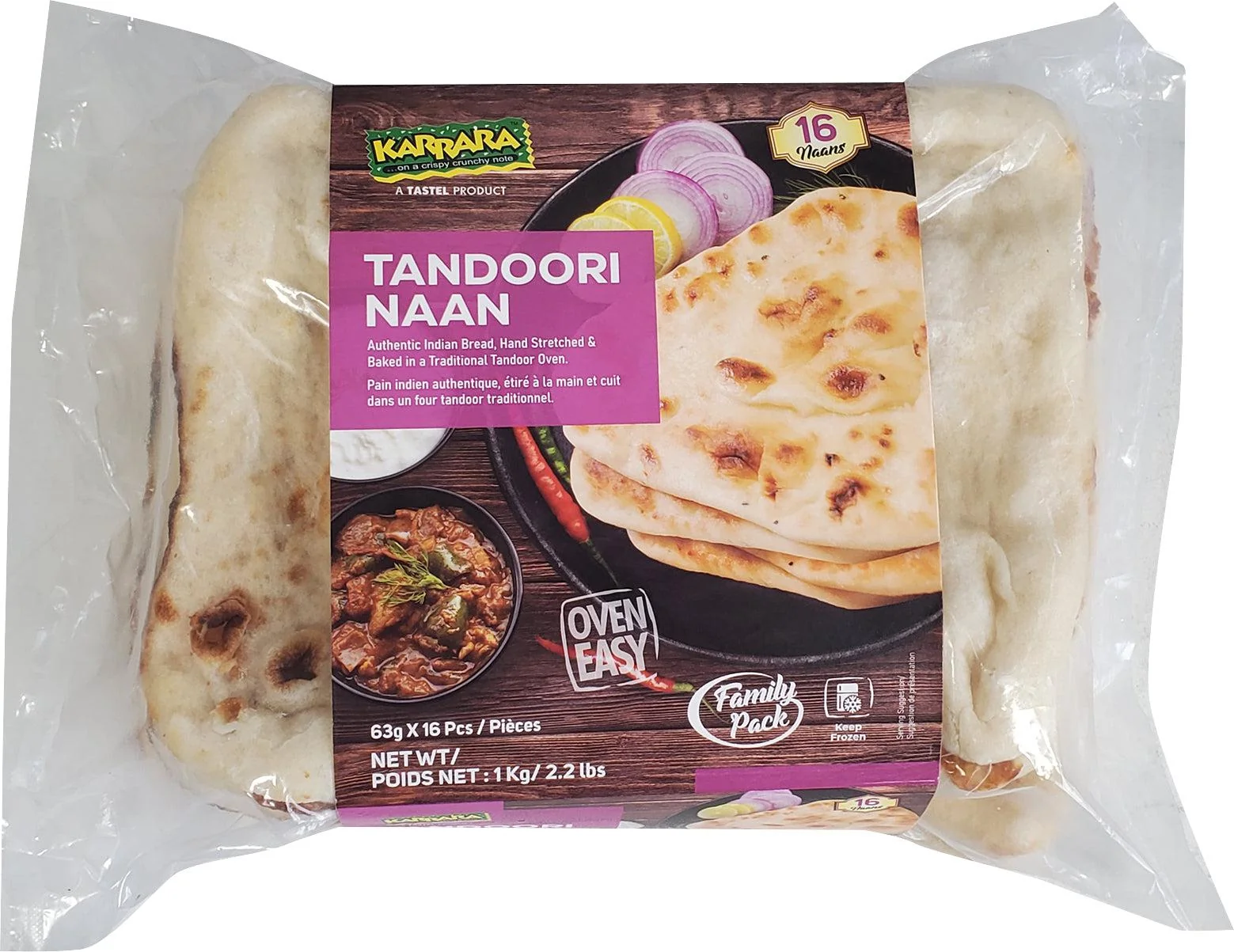 Karrara - Tandoori Naan - Plain - 63g — Each (16 CT)