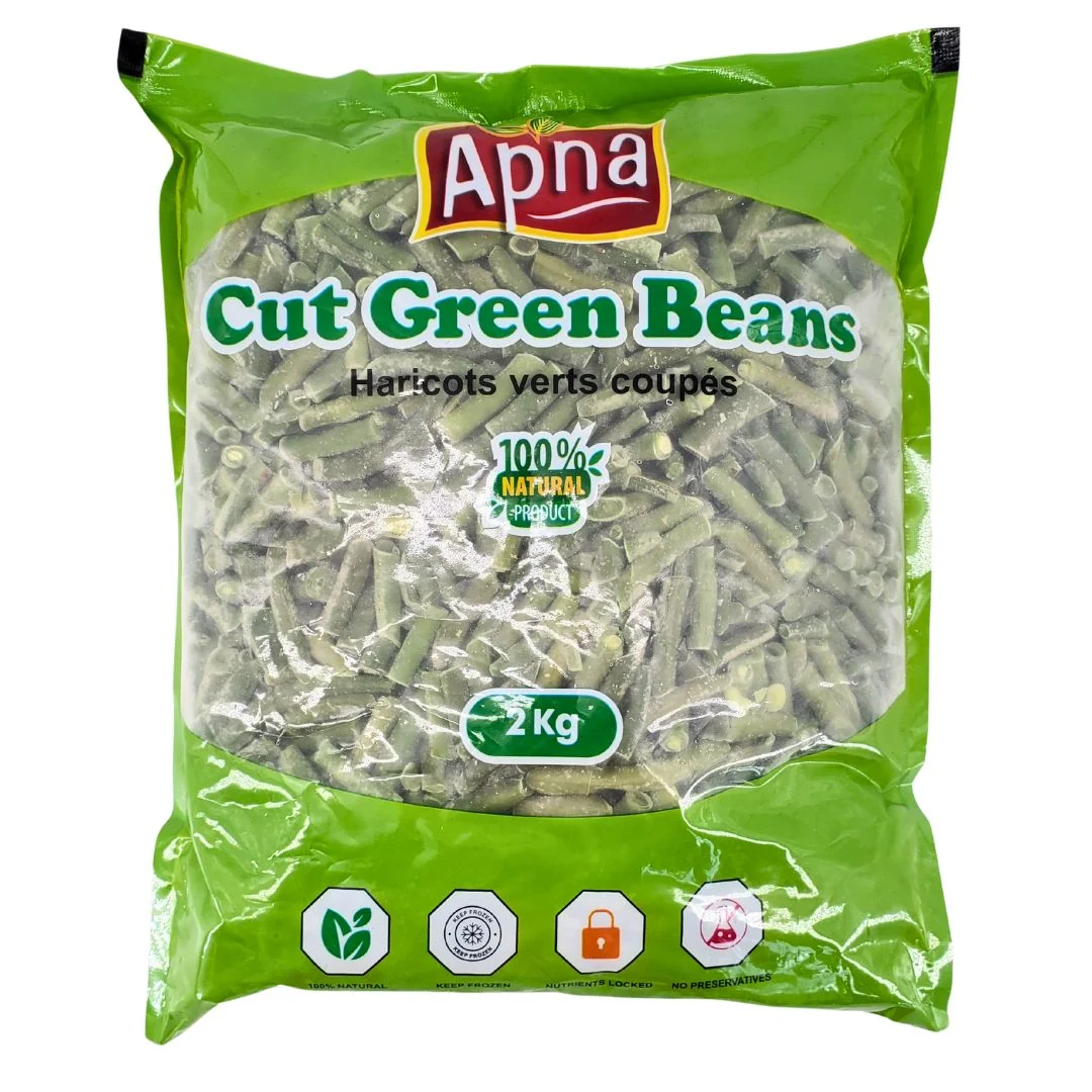 Apna - IQF Green Beans Cuts — Case (6 x 2 KG)