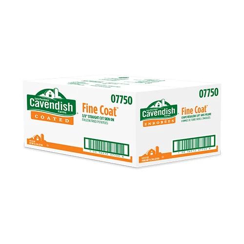 Cavendish - French Fries - 3/8 Straight Cut - Skin On - Fine Coat - 07750 — Case (6 x 4.5 LB)