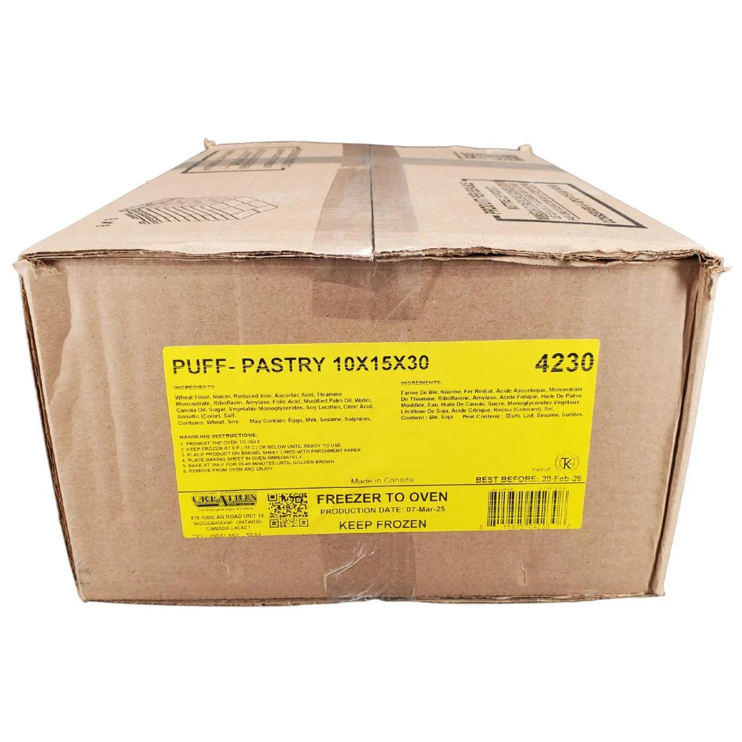 Creation - Puff Pastry Sheet - 10x15" - 30ct