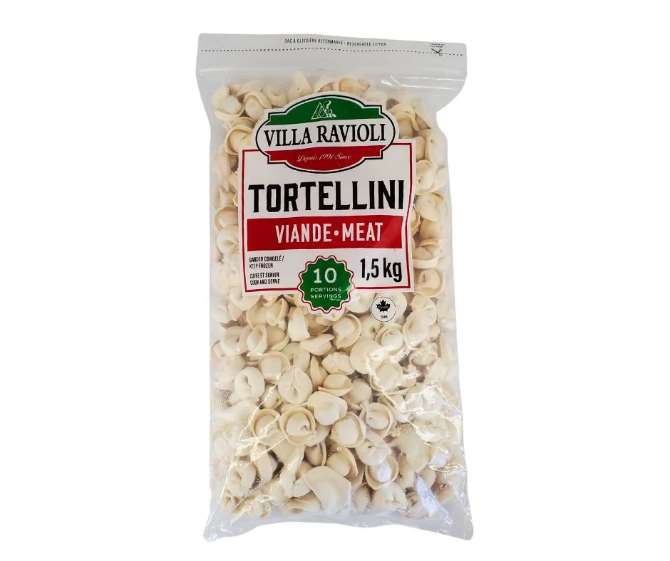 Villa Ravioli - Beef Tortellini — Case (5 x 1.5 KG)