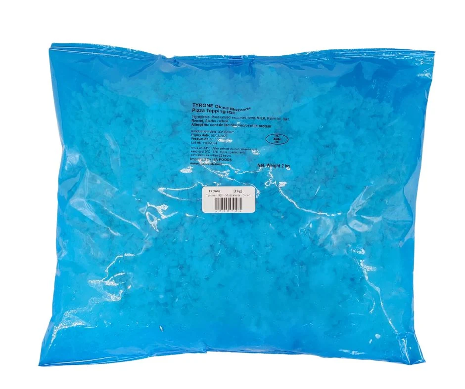 Tyrone - IQF - Mozzarella - Diced — Each (2 KG)