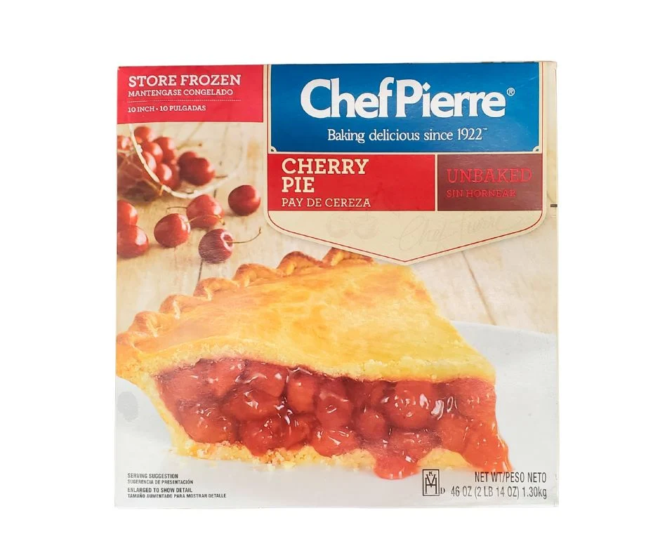 Chef Pierre - 10" Cherry Pie - Unbaked — Case (6 CT)