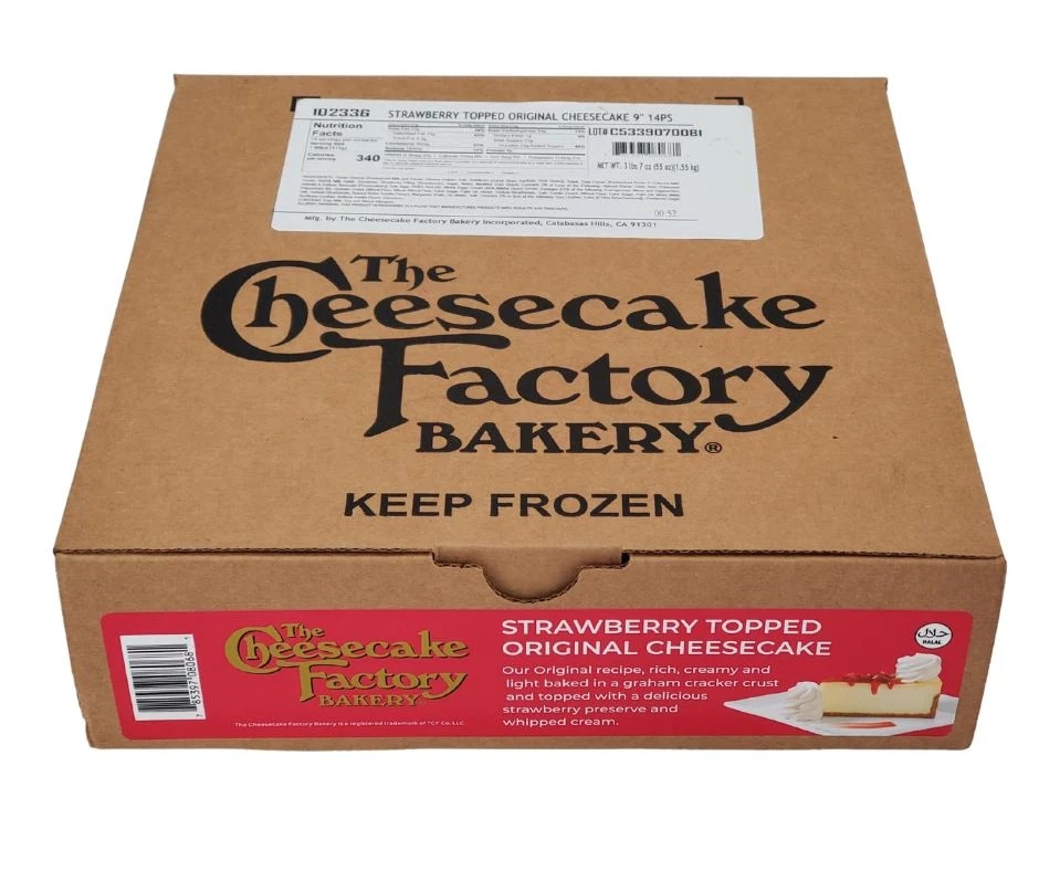 The Cheesecake Factory Strawberry Topped Original Cheesecake 9" Slice — Each (1 CT)