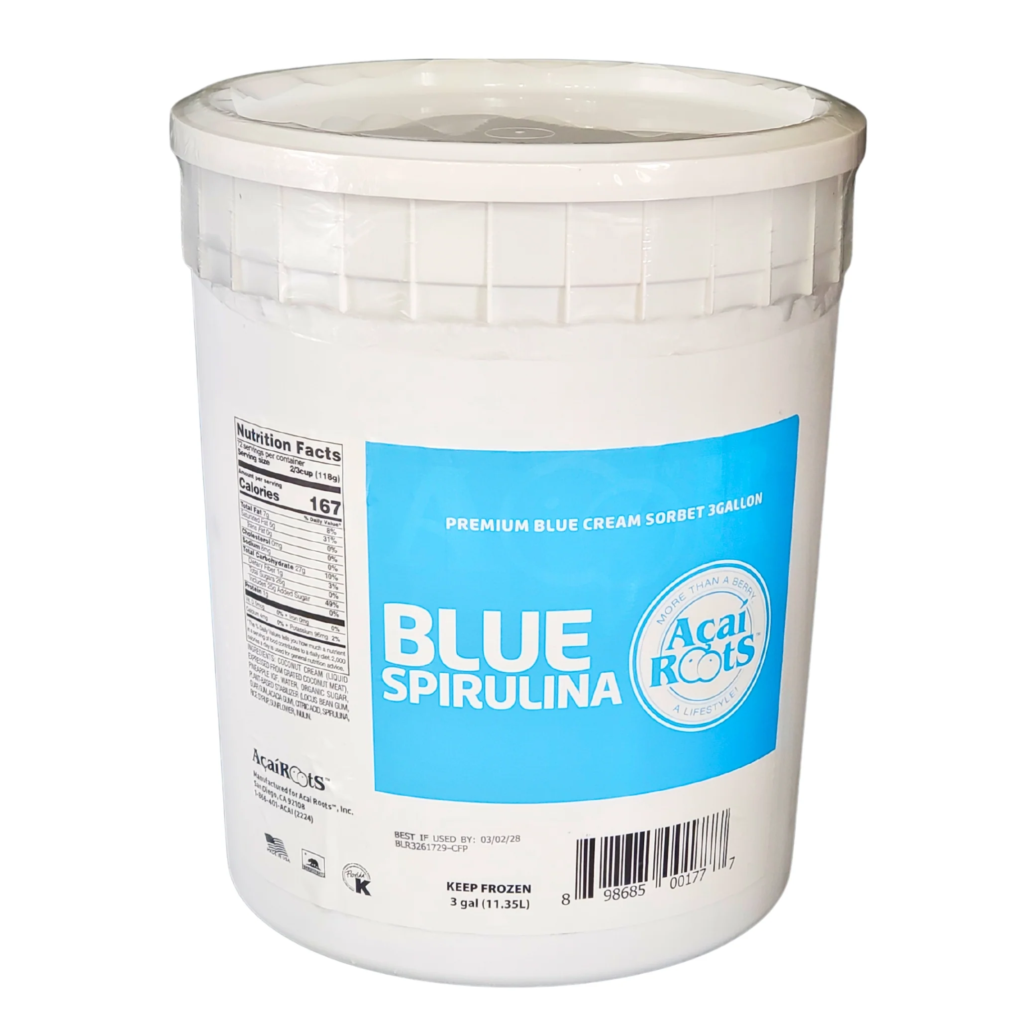 Acai Roots - Premium Blue Spirulina Cream Sorbet