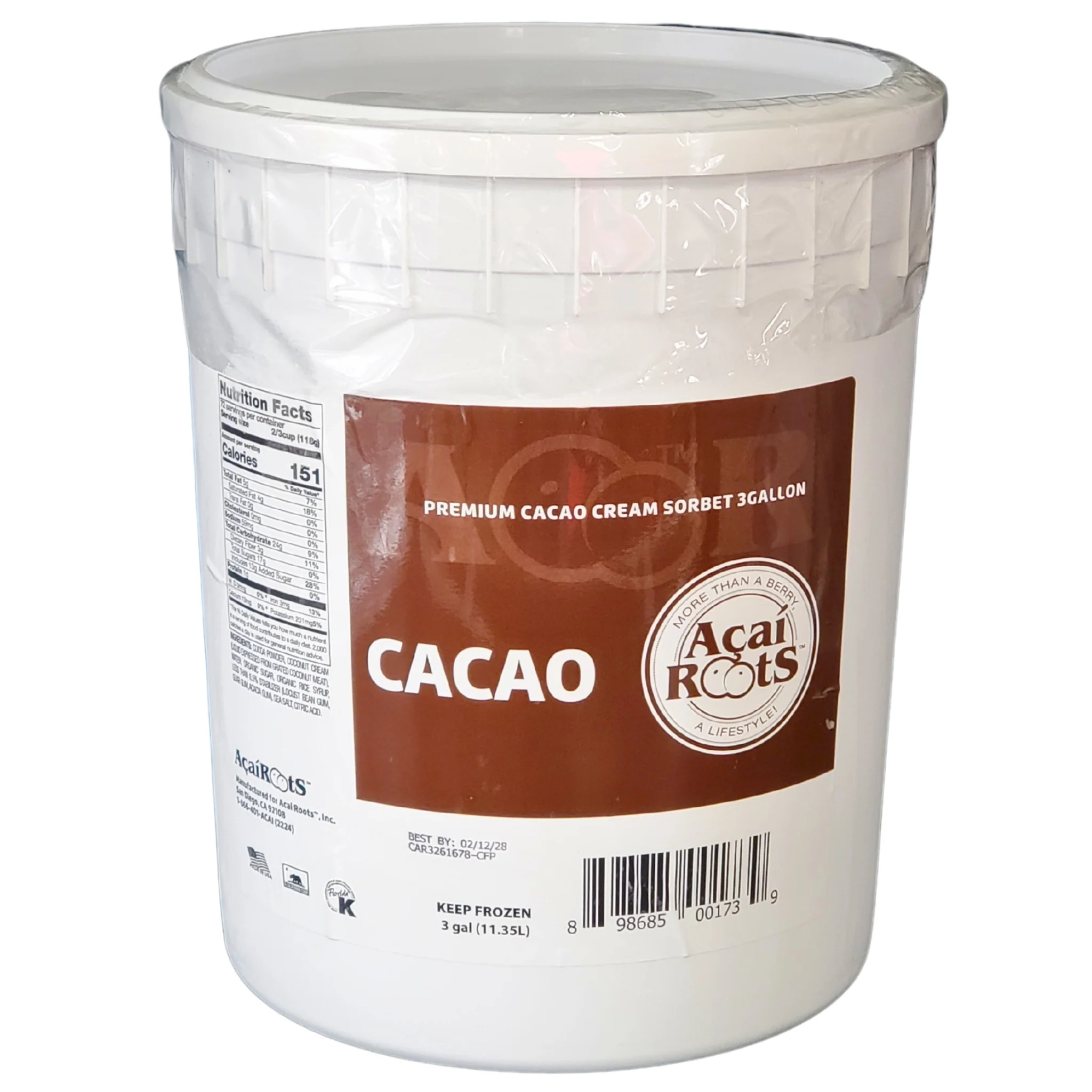 Acai Roots - Premium Cacao Cream Sorbet