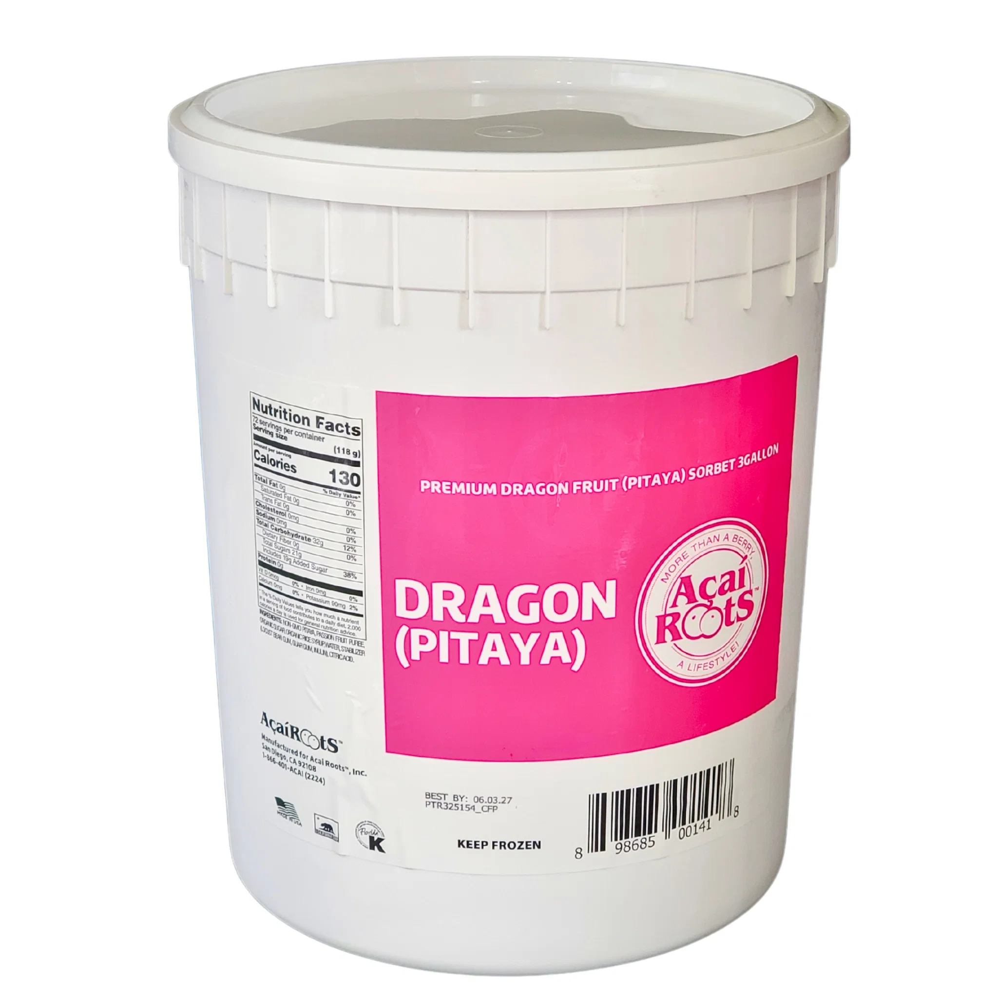Acai Roots - Premium Dragon Fruit Sorbet