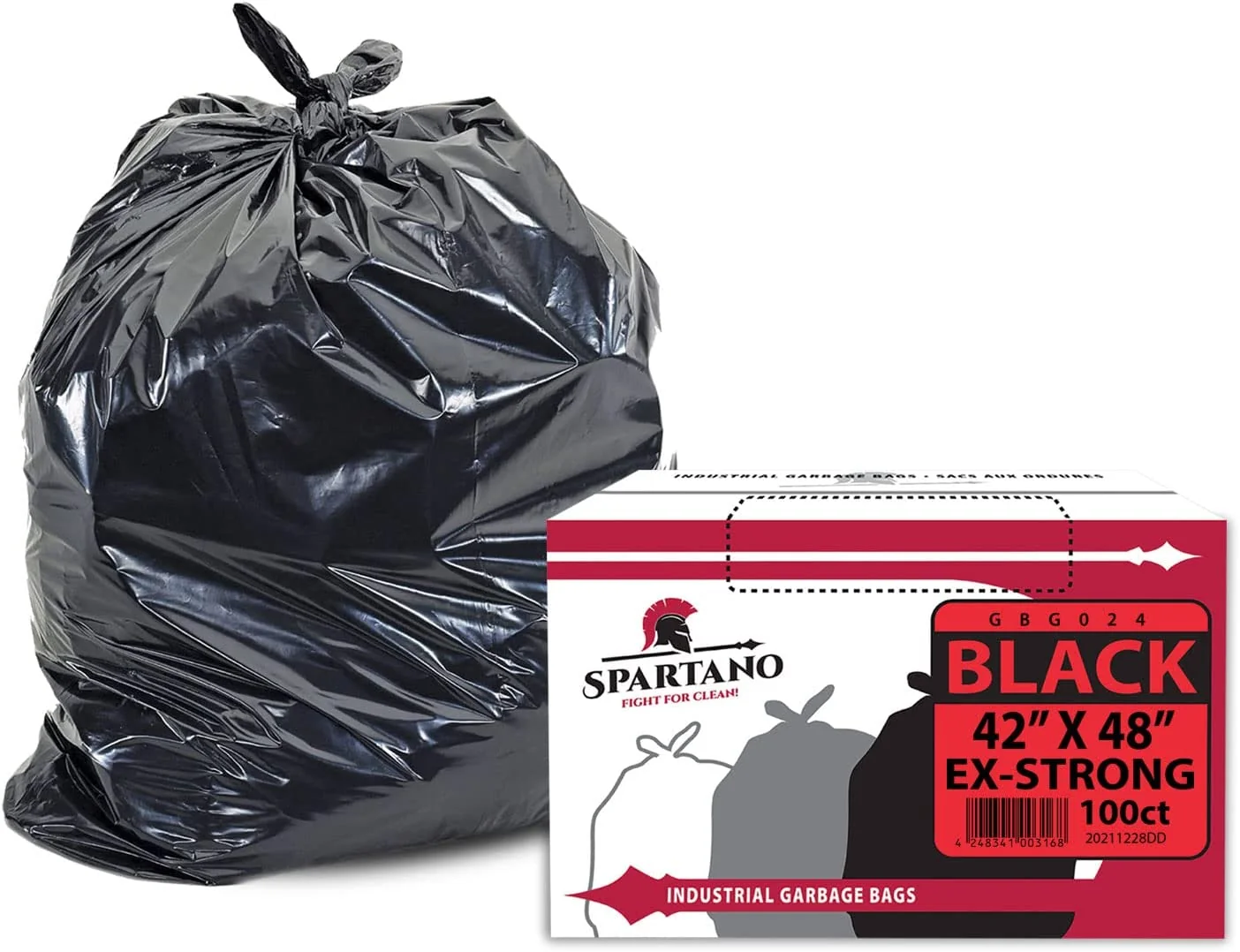 Spartano - Garbage Bags - Ex-Strong - Black - 42"x48"