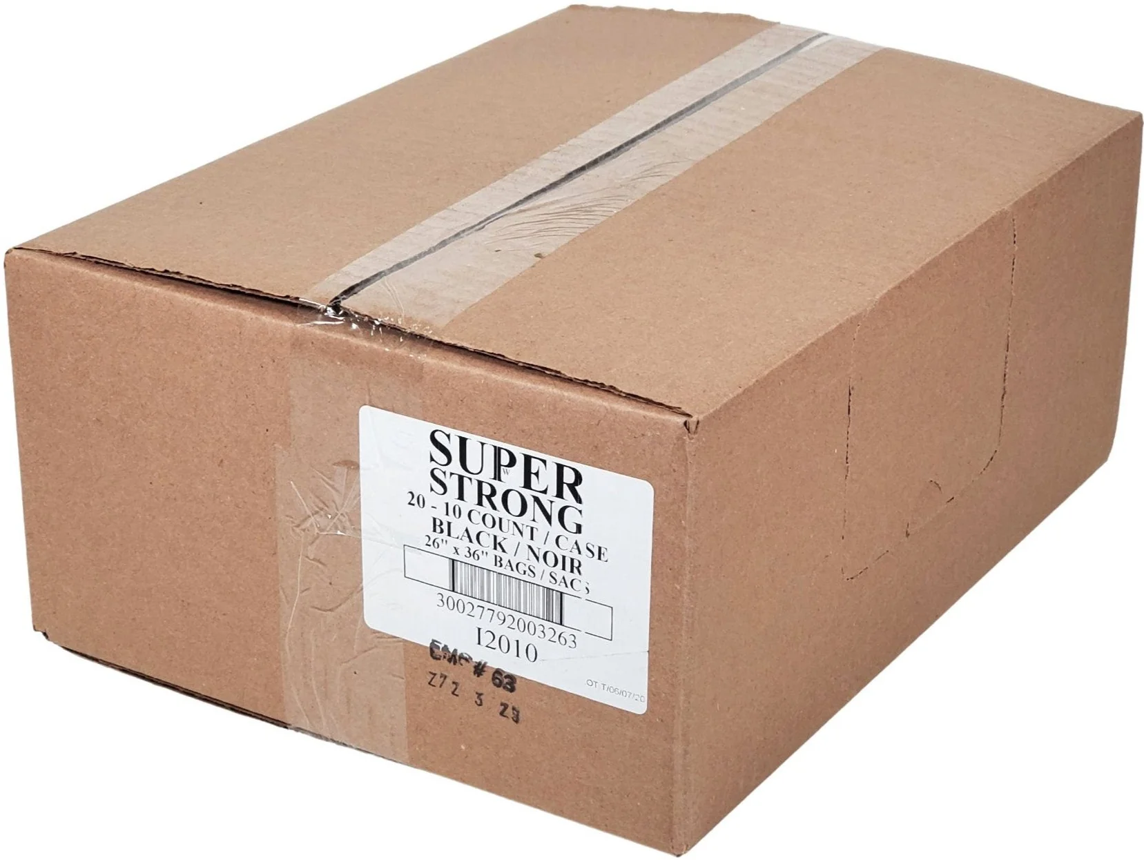 Garbage Bags - Black - 26"x36" - Retail — Case (20 x 10 CT)