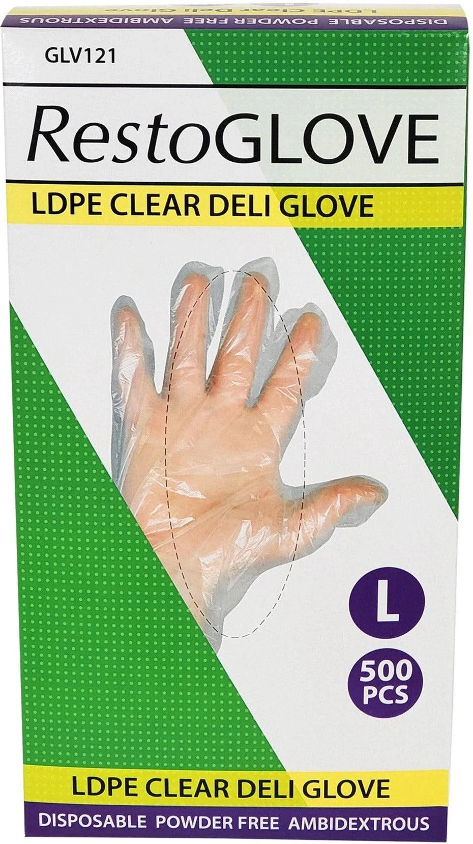 Essentials - LDPE Clear Deli Glove - Large — Case (20 x 500 CT)