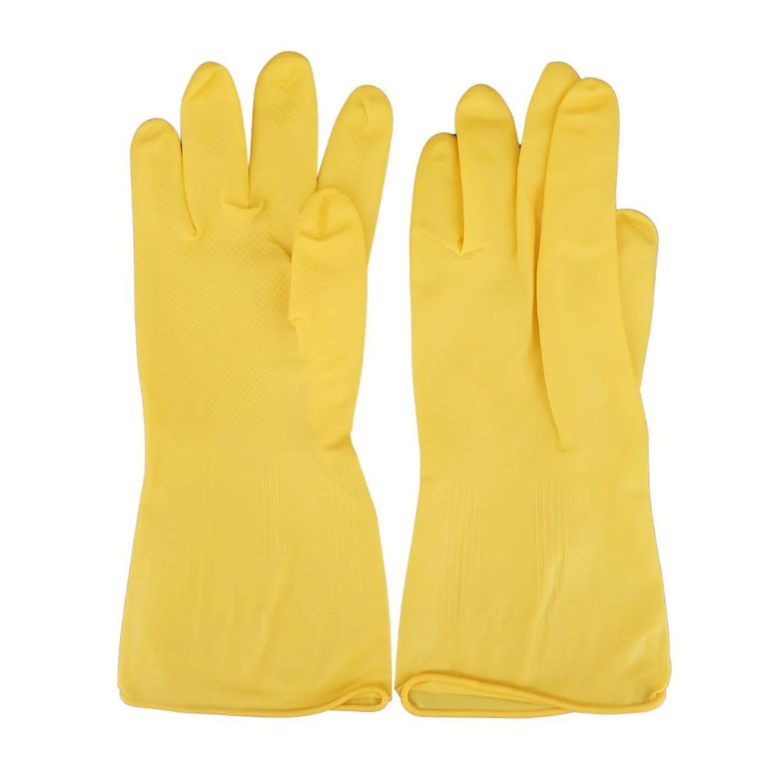 Rhino - KY51 - Yellow Latex Dishwashing Gloves - Medium - 5100M — Case (12 x 1 CT)