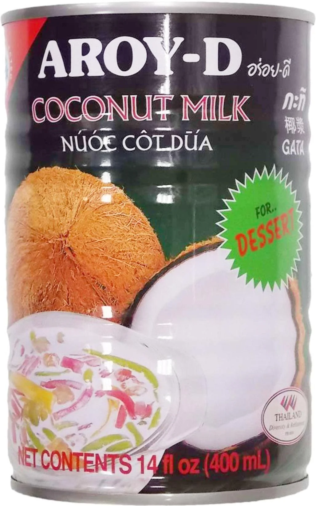 Aroy-D - Coconut Milk - for Dessert - CCM210AD — Each (400 ML)
