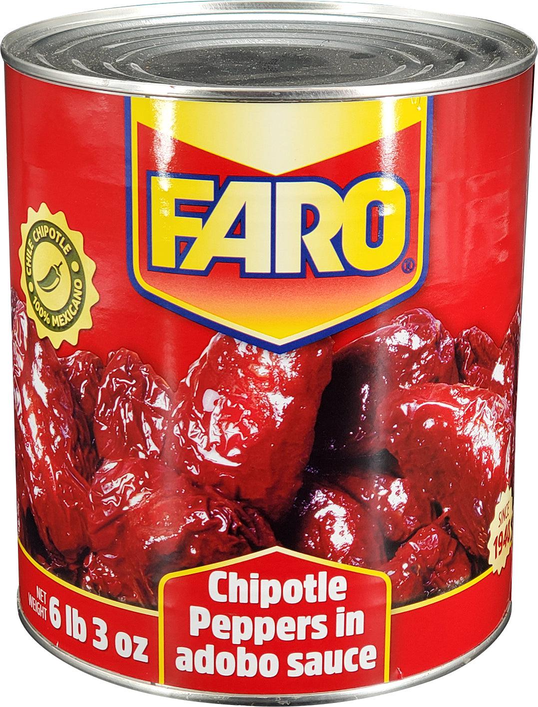 Faro - Chipotle Peppers in Adobo Sauce — Case (6 x 100 OZ)