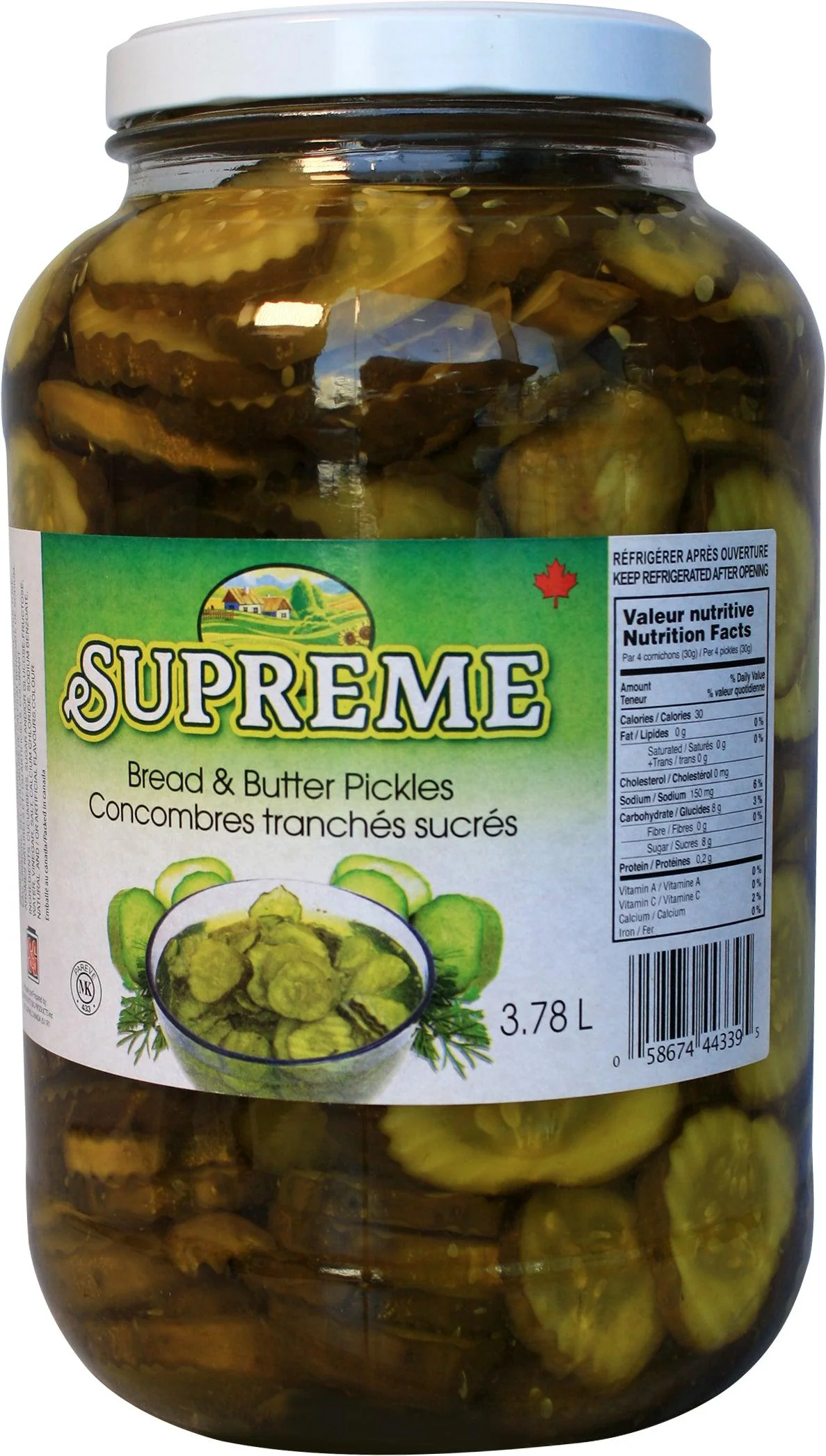 Supreme - Bread & Butter Pickle — Case (2 x 3.78 L)