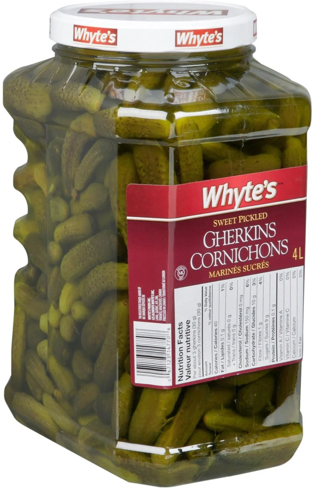 Mrs. Whyte's - Sweet Pickled Gherkins — Each (4 L)