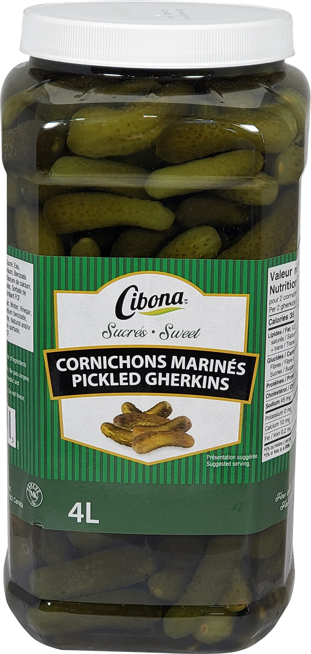Cibona - Gherkins - Sweet — Each (4 L)