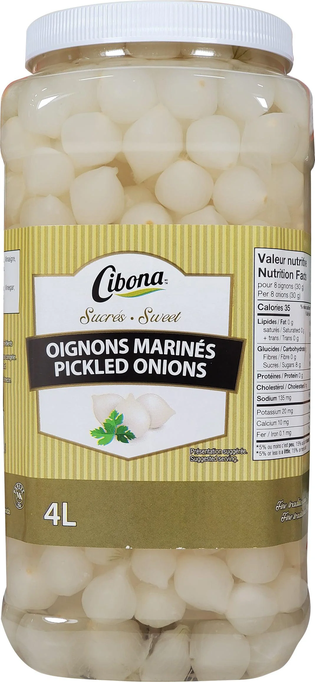 Cibona - Pickled Onion - Sweet — Each (4 L)