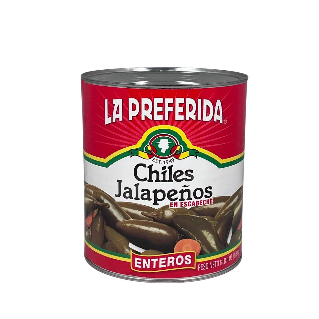 La Preferdia - Jalapeno Peppers - Whole - Hot — Case (6 x 97 OZ)