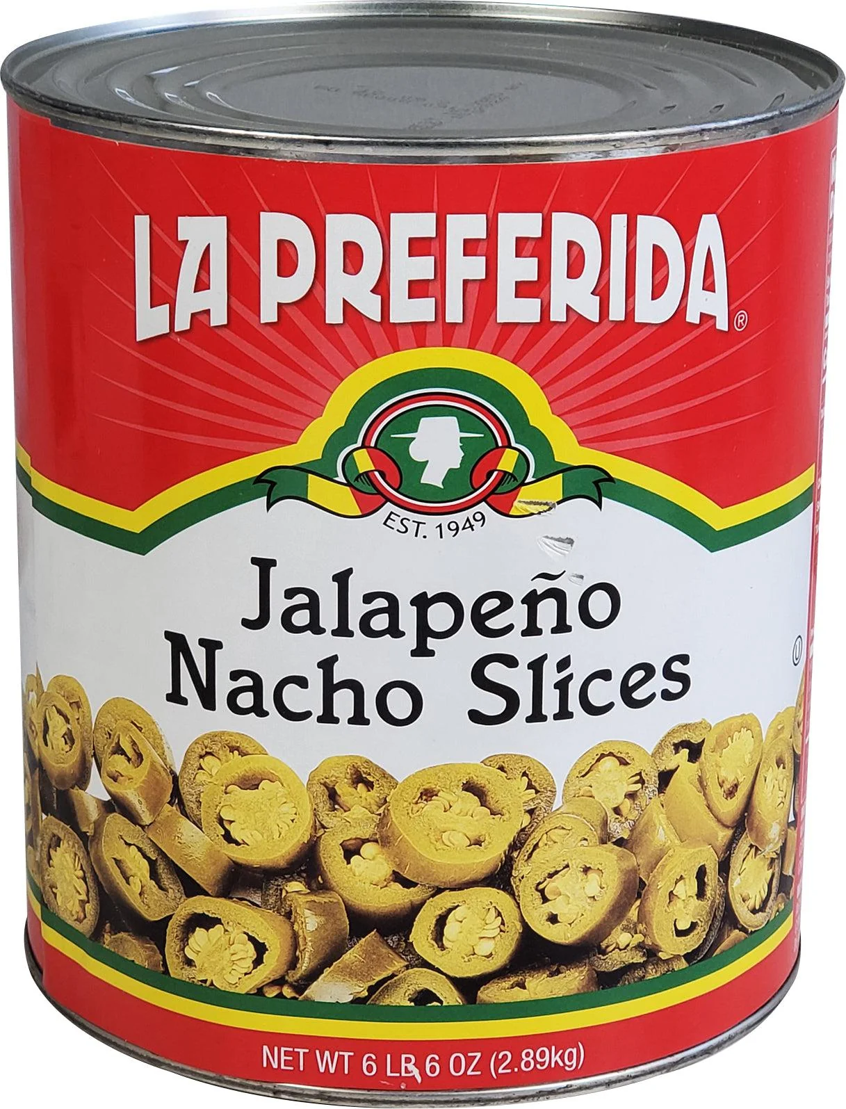 La Preferdia - Jalapeno Nacho Slices - Hot — Case (6 x 102 OZ)