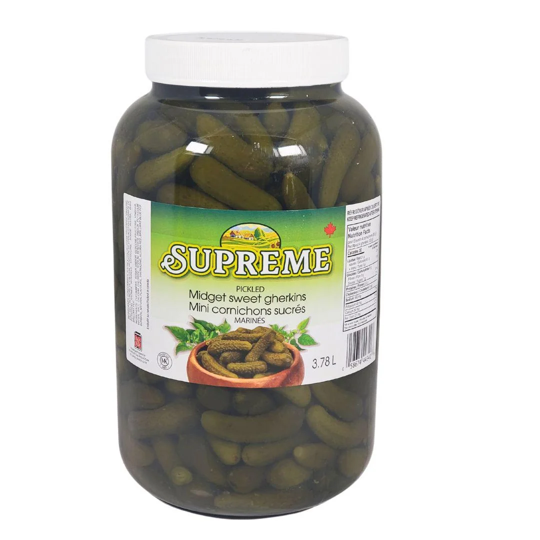 Supreme - Sweet Midget Gherkins — Each (3.78 L)