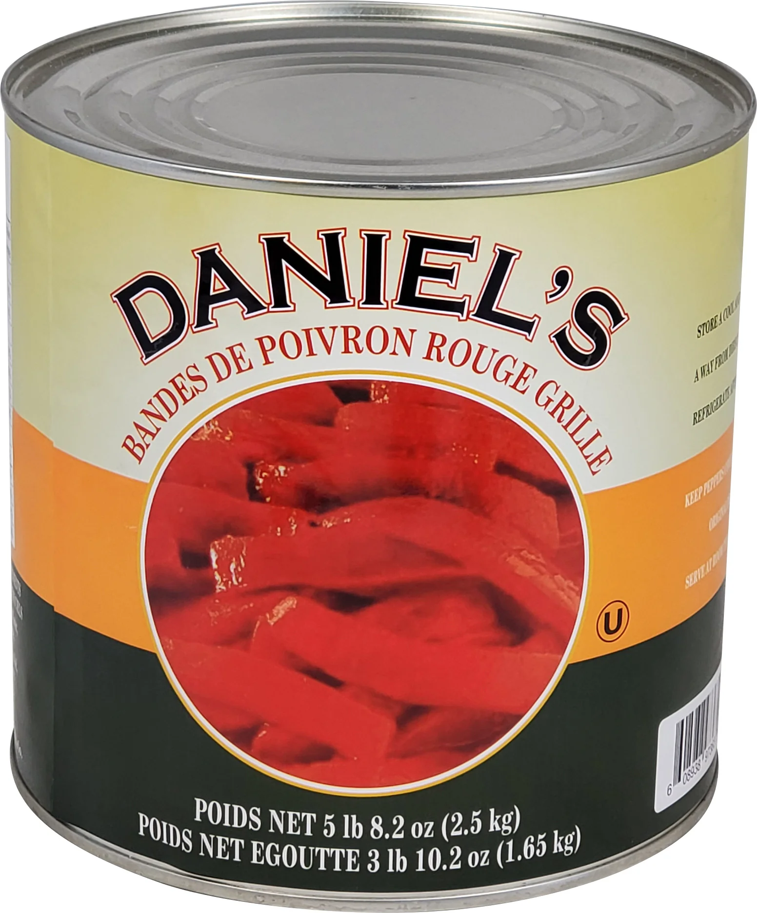Daniel's - Red Pepper - Roasted - Strips - 90oz — Case (6 x 90 OZ)