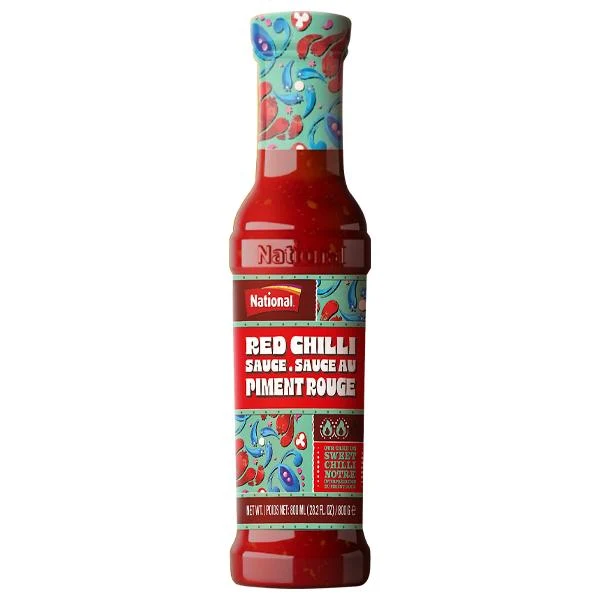 National – Red Chilli Sauce - New Design — Case (6 x 800 G)