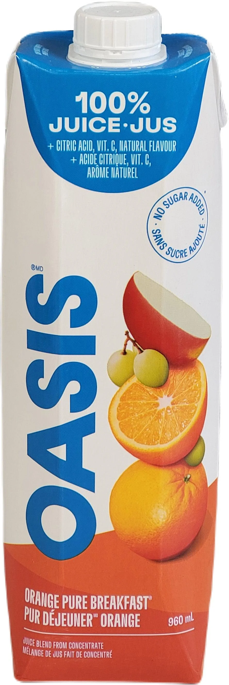 Oasis - Juice - Orange Pure Breakfast - Tetra — Each (960 ML)