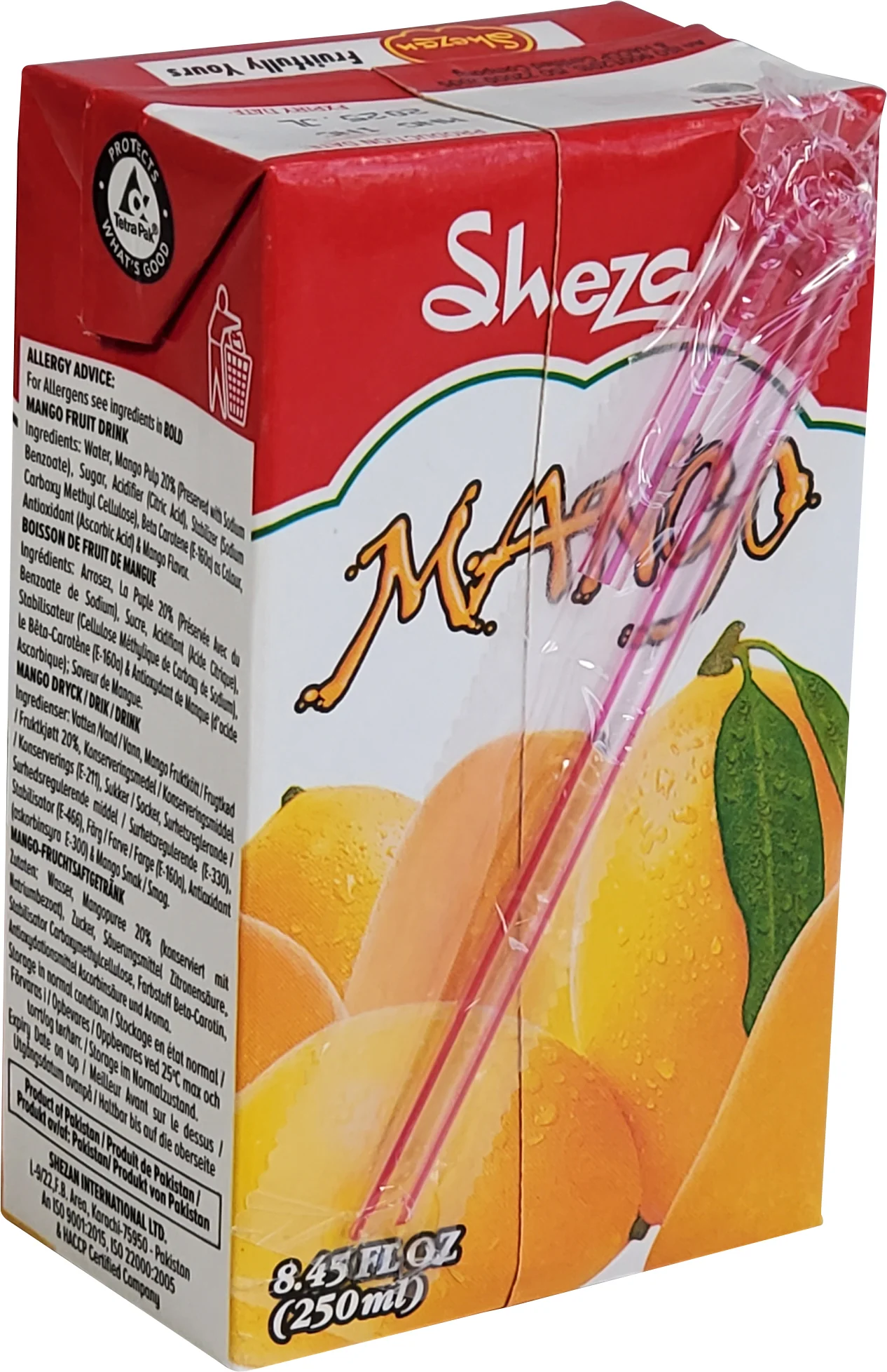 Shezan - Mango Juice Drink - Tetra — Case (6 x 6 x 250 ML)