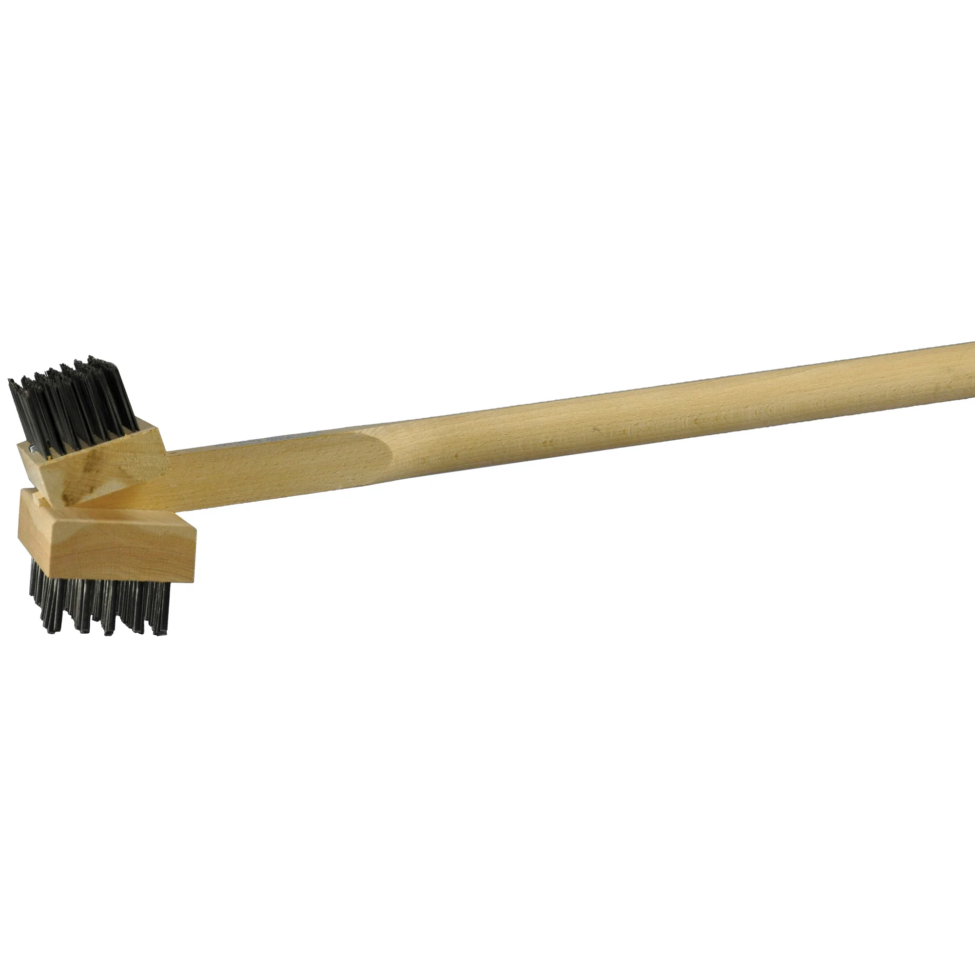Felton CHEF101 Double-Sided Angled Broiler and Grill Brush - 30" Handle