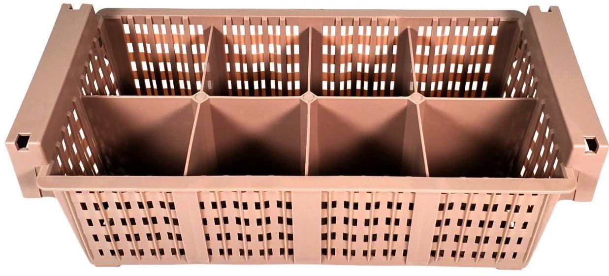 JD - Cutlery Basket - Grey - 8 Comp. - 12cmx21cmx13cm — Each (1 CT)