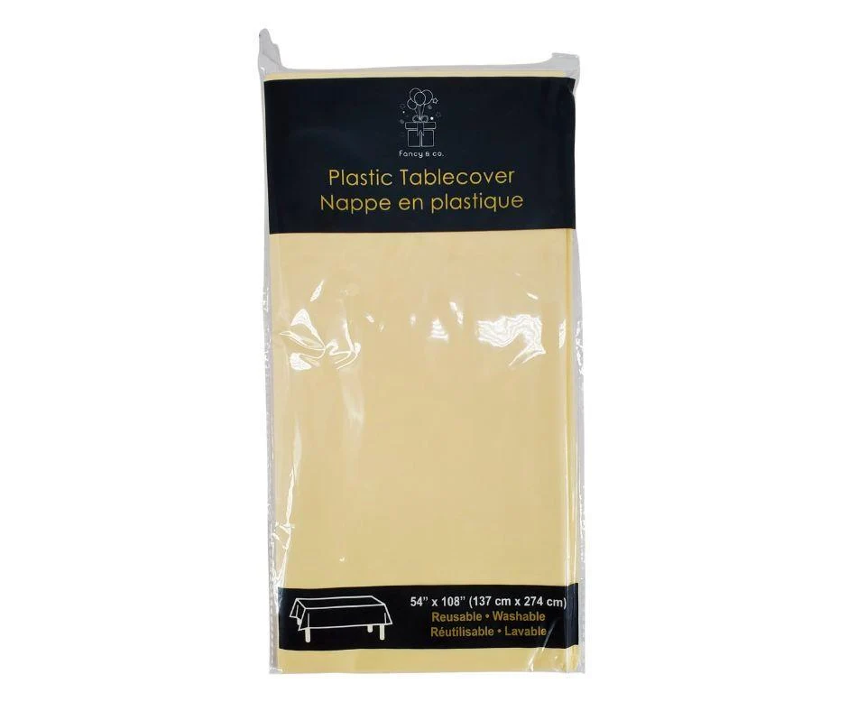 Table Cover - 54x108” Rectangular - Cream — Pack (1 CT)