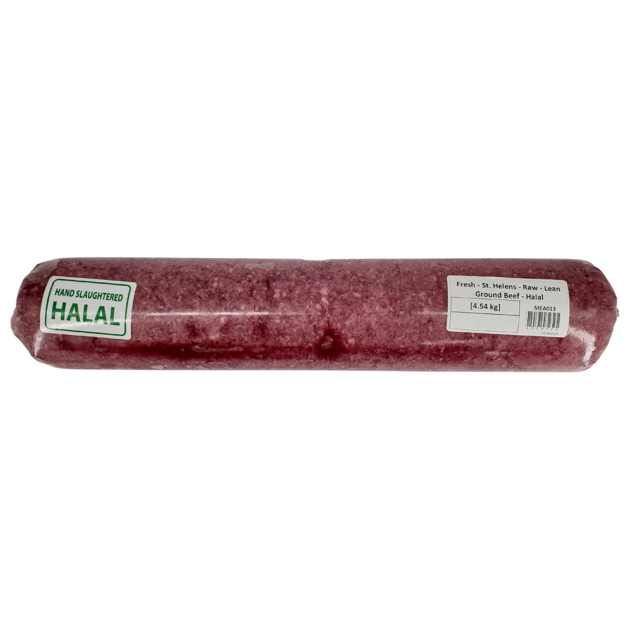 Fresh - St. Helens - Raw - Lean Ground Beef - Halal — Each (4.54 KG)