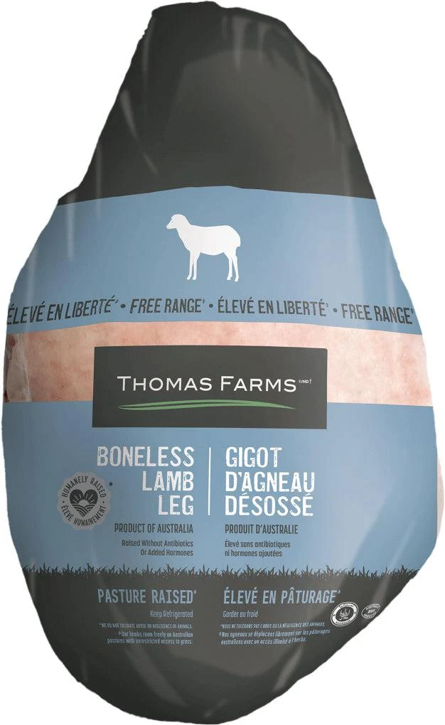 Frozen - Thomas Farms - Aussie Boneless Lamb Legs - Halal