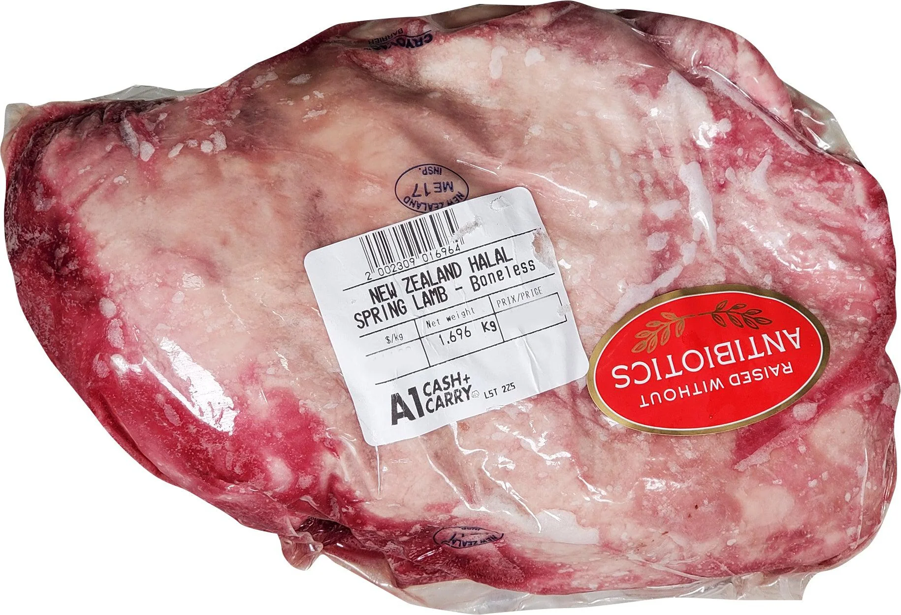 Frozen - New Zealand Spring Lamb - Boneless Leg - Halal