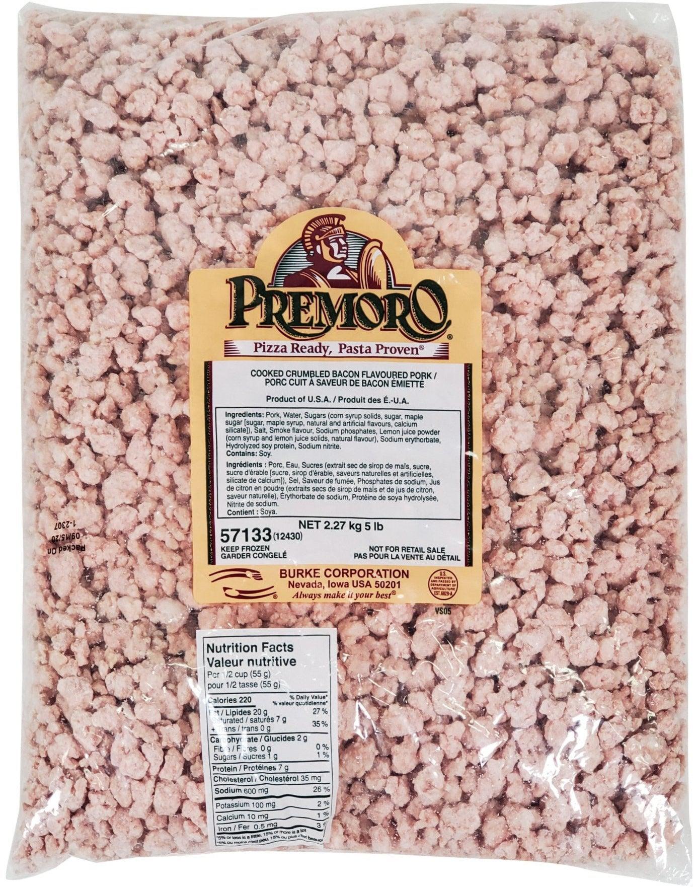 Premoro - Pork Sausage Topping - 12413-57126 — Case (2 x 5 LB)