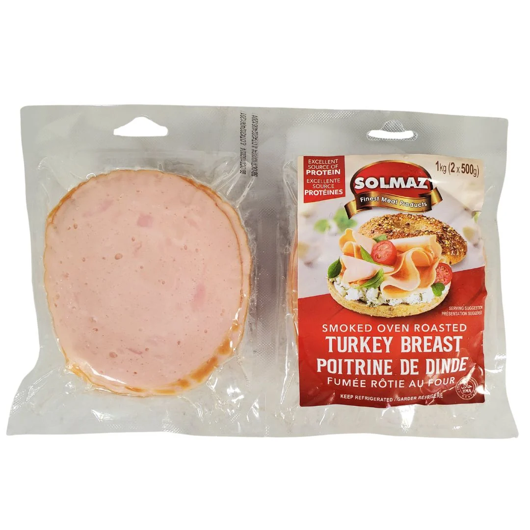 Fresh Deli - Solmaz - Cooked / Roasted - Turkey Slices - Halal — Case (10 x 2 x 500 G)