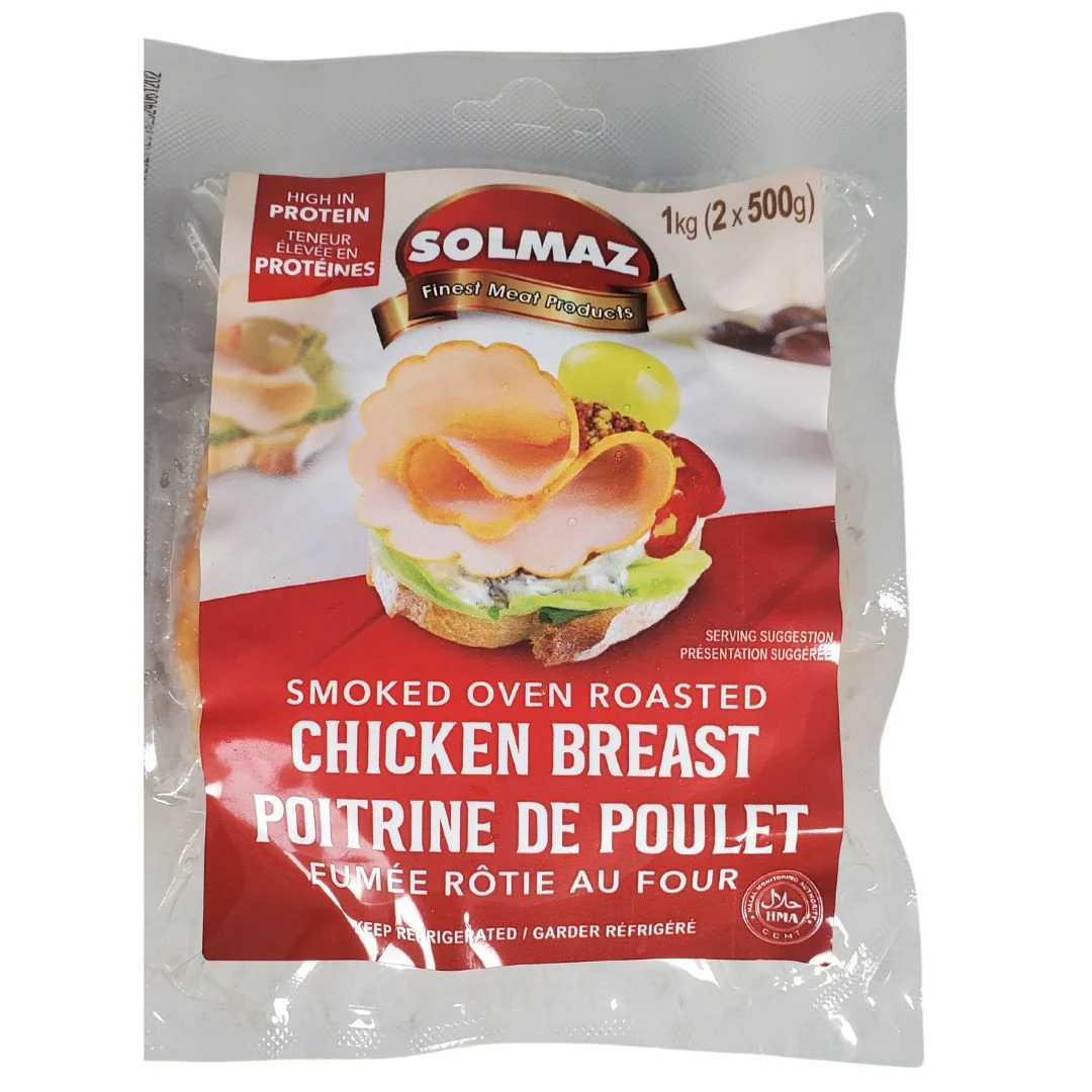Fresh Deli - Solmaz - Cooked / Smoked - Chicken Slices - Halal — Case (10 x 2 x 500 G)