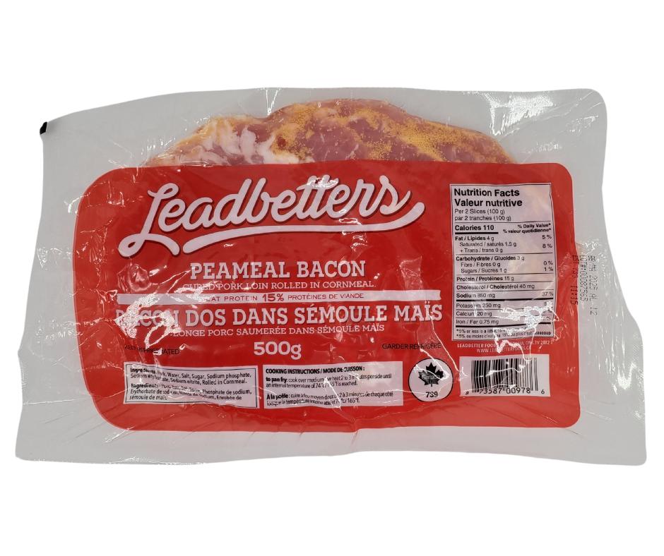 Fresh - Leadbetter - Premium Sliced Peameal Bacon — Case (8 x 4 x 500 G)