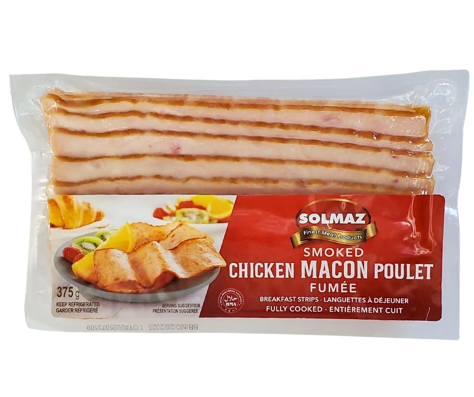 Fresh - Solmaz - Chicken Macon - Cooked Smoked & Sliced - Halal — Case (10 x 375 G)