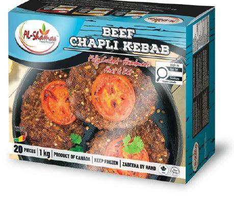 Frozen - Al-Shamas - Cooked - Beef Chapli - Halal — Each (1 KG)