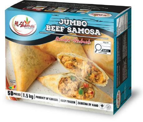 Frozen - Al-Shamas - Jumbo Beef Samosa's - Halal — Case (2 x 1.5 KG)